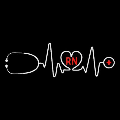Rn Nurse Clothing Registered Nurse Stethoscope Heartbeat Rn T-Shirt