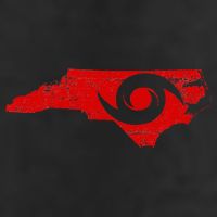 Red North Carolina Eye Of The Hurricane Adult Drive Performance Visor