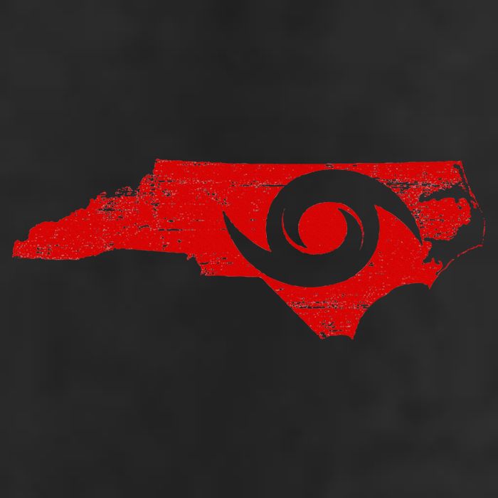 Red North Carolina Eye Of The Hurricane Adult Drive Performance Visor