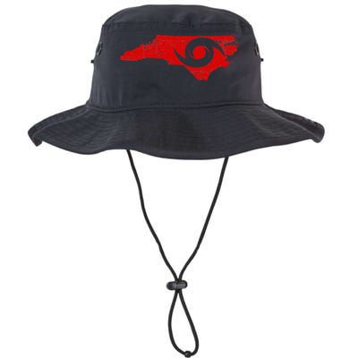 Red North Carolina Eye Of The Hurricane Bucket Hat