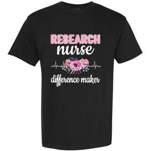 Research Nurse Difference Maker Clinical Research Nursing Cool Gift Garment-Dyed Heavyweight T-Shirt