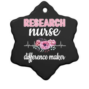 Research Nurse Difference Maker Clinical Research Nursing Cool Gift Ceramic Star Ornament