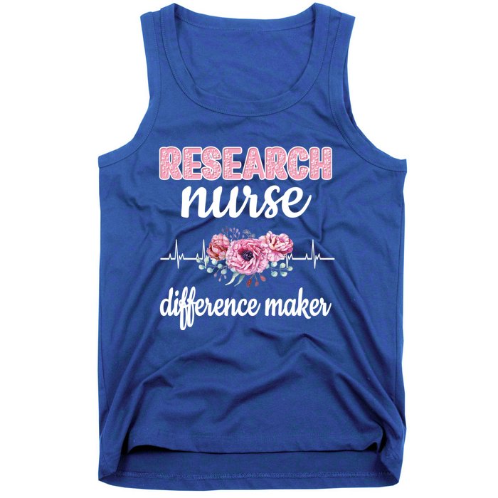 Research Nurse Difference Maker Clinical Research Nursing Cool Gift Tank Top