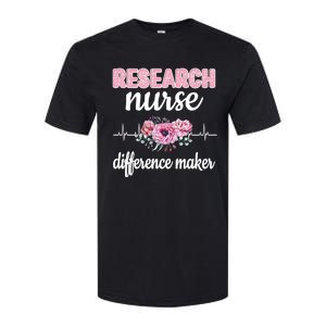 Research Nurse Difference Maker Clinical Research Nursing Cool Gift Softstyle CVC T-Shirt