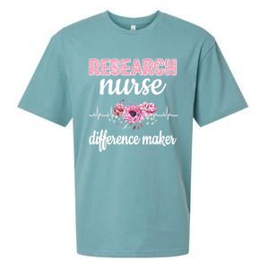 Research Nurse Difference Maker Clinical Research Nursing Cool Gift Sueded Cloud Jersey T-Shirt