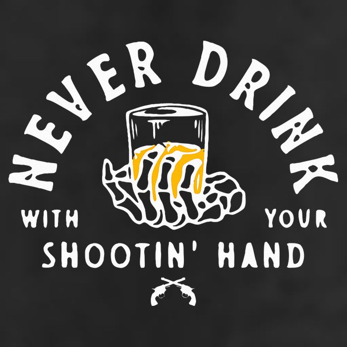 Retro Never Drink With Your Shooting Hand Cowboy Western Gun Adult Drive Performance Visor