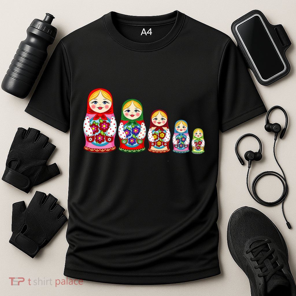 Russian Nesting Dolls Matryoshka Performance Shirt