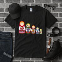 Russian Nesting Dolls Matryoshka Tall T-Shirt