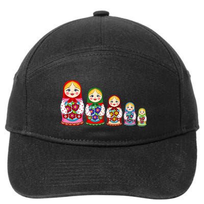 Russian Nesting Dolls Matryoshka 7-Panel Snapback Hat