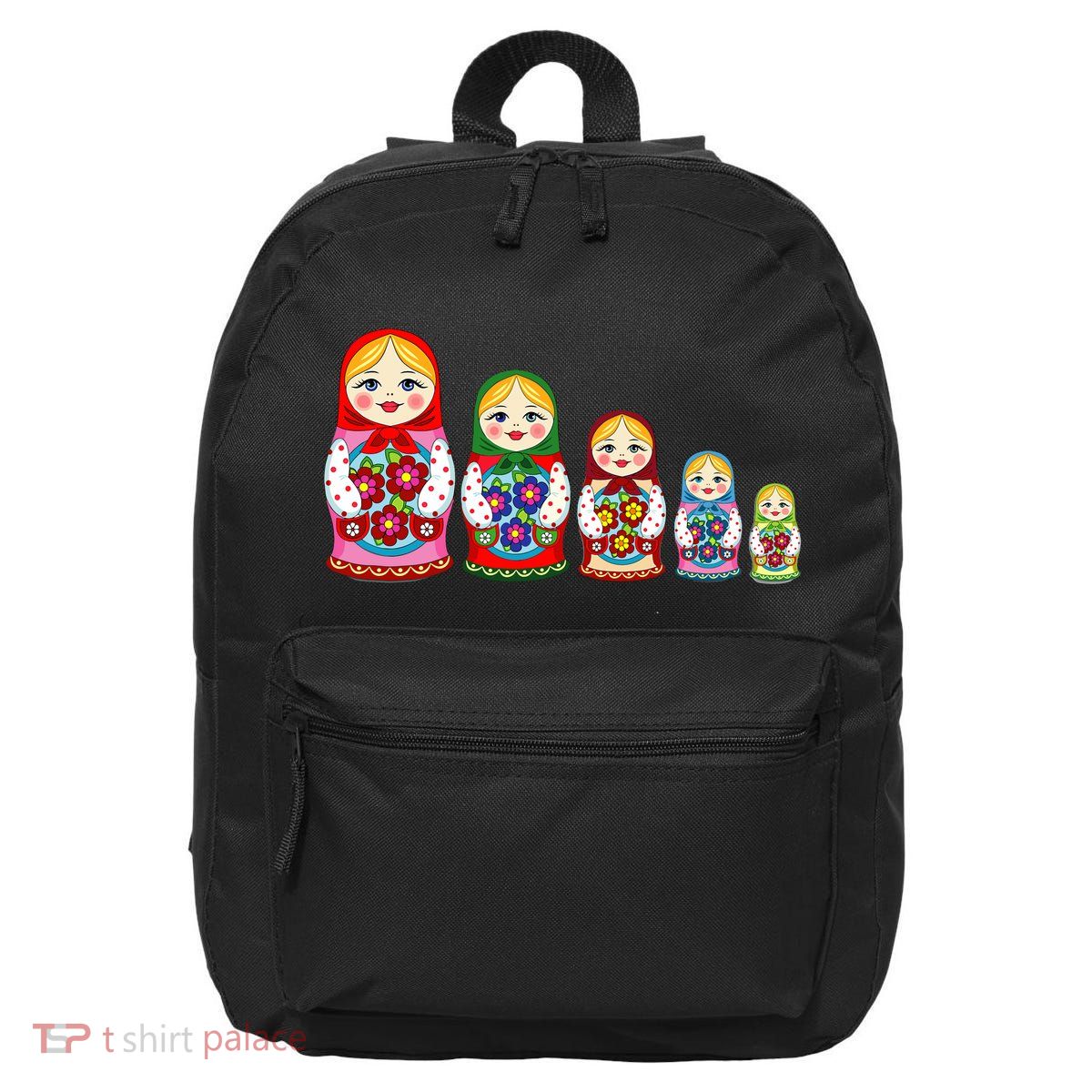 Russian Nesting Dolls Matryoshka 16 in Basic Backpack