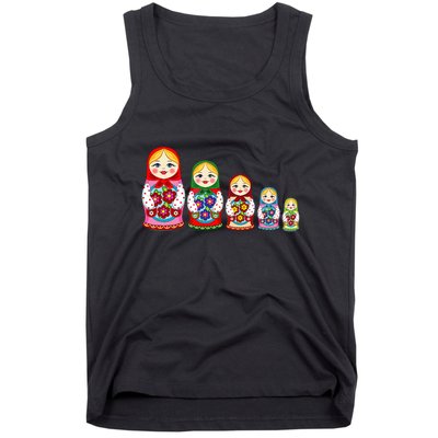 Russian Nesting Dolls Matryoshka Tank Top