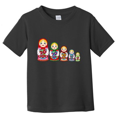 Russian Nesting Dolls Matryoshka Toddler T-Shirt