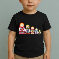 Russian Nesting Dolls Matryoshka Toddler T-Shirt