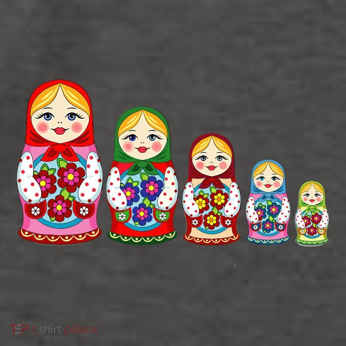 Russian Nesting Dolls Matryoshka Vector Backpack