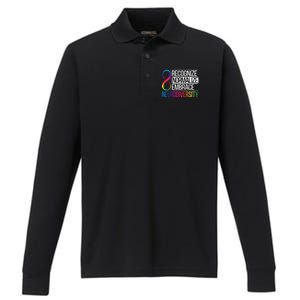 Recognize Normalize Embrace Neurodiversity Adhd Awareness Gift Performance Long Sleeve Polo