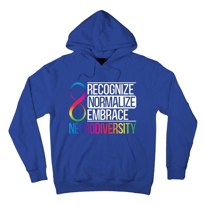 Recognize Normalize Embrace Neurodiversity Adhd Awareness Gift Hoodie