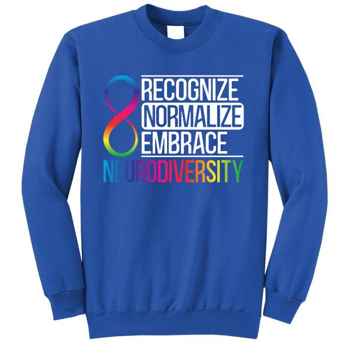 Recognize Normalize Embrace Neurodiversity Adhd Awareness Gift Sweatshirt