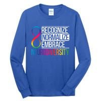 Recognize Normalize Embrace Neurodiversity Adhd Awareness Gift Tall Long Sleeve T-Shirt