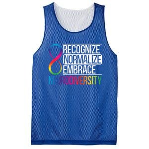 Recognize Normalize Embrace Neurodiversity Adhd Awareness Gift Mesh Reversible Basketball Jersey Tank