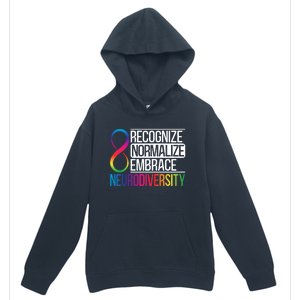 Recognize Normalize Embrace Neurodiversity Adhd Awareness Gift Urban Pullover Hoodie