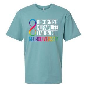 Recognize Normalize Embrace Neurodiversity Adhd Awareness Gift Sueded Cloud Jersey T-Shirt