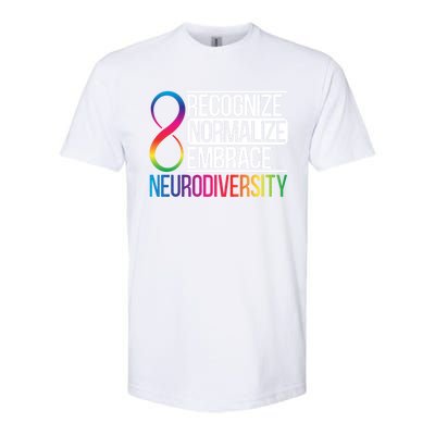 Recognize Normalize Embrace Neurodiversity Adhd Awareness Gift Softstyle® CVC T-Shirt