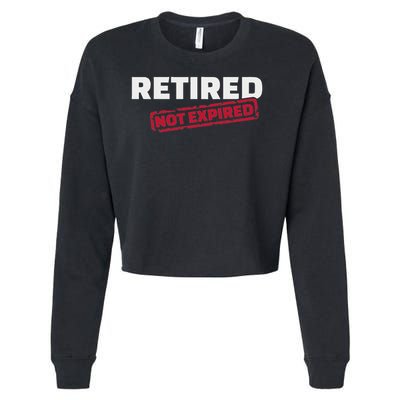 Retired Not Expired Cropped Pullover Crew