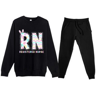 Registered Nurse Easter Day Premium Crewneck Sweatsuit Set