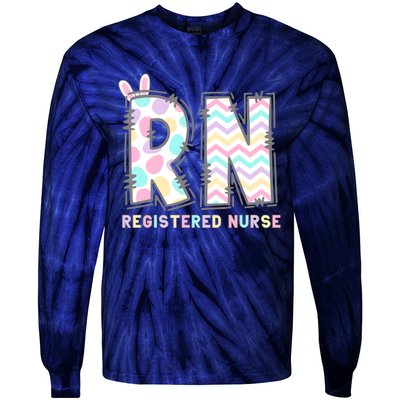 Registered Nurse Easter Day Tie-Dye Long Sleeve Shirt