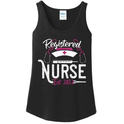 Registered Nurse Est RN Nursing School Graduation Gifts Ladies Essential Tank