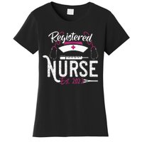 Registered Nurse Est RN Nursing School Graduation Gifts Women's T-Shirt