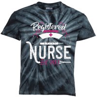 Registered Nurse Est RN Nursing School Graduation Gifts Kids Tie-Dye T-Shirt