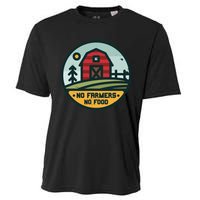 Retro No Farming No Food No Farmers Funny Farm Lovers  Cooling Performance Crew T-Shirt