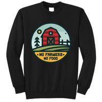 Retro No Farming No Food No Farmers Funny Farm Lovers  Sweatshirt