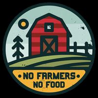 Retro No Farming No Food No Farmers Funny Farm Lovers  Sustainable Bucket Hat
