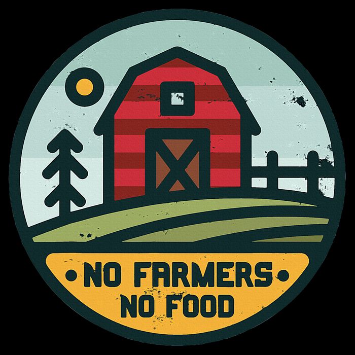 Retro No Farming No Food No Farmers Funny Farm Lovers  Sustainable Bucket Hat