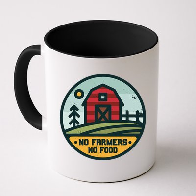 Retro No Farming No Food No Farmers Funny Farm Lovers  Mug