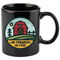 Retro No Farming No Food No Farmers Funny Farm Lovers  11oz C Handle Ceramic Mug