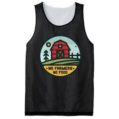 Retro No Farming No Food No Farmers Funny Farm Lovers  Mesh Reversible Basketball Jersey Tank