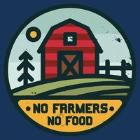 Retro No Farming No Food No Farmers Funny Farm Lovers  Infant Baby Jersey Bodysuit