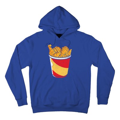 Retro National Fried Chicken Day Funny Fast Food Lover Gift Hoodie