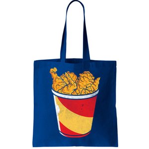 Retro National Fried Chicken Day Funny Fast Food Lover Gift Tote Bag