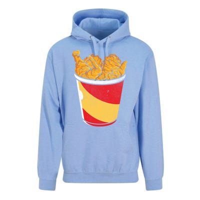 Retro National Fried Chicken Day Funny Fast Food Lover Gift Unisex Surf Hoodie