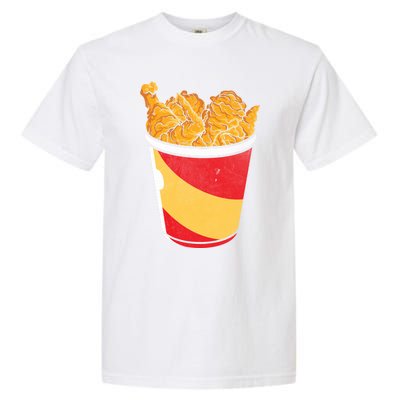 Retro National Fried Chicken Day Funny Fast Food Lover Gift Garment-Dyed Heavyweight T-Shirt