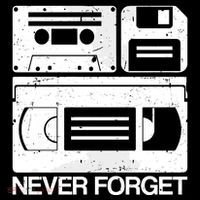 Retro Never Forget Cassette Floppy Disk Vhs Tape Performance Shirt