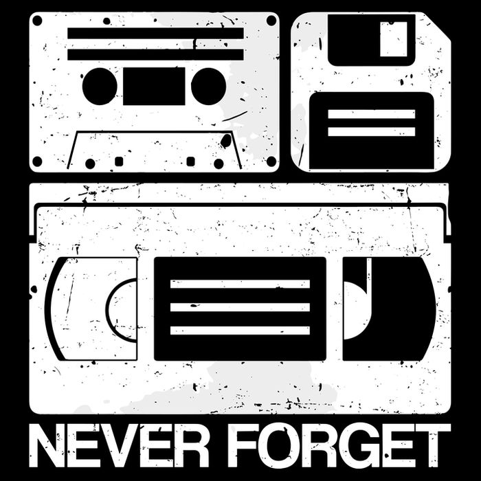 Retro Never Forget Cassette Floppy Disk Vhs Tape Sustainable Bucket Hat