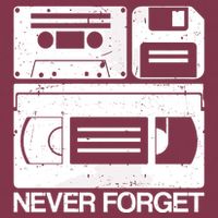 Retro Never Forget Cassette Floppy Disk Vhs Tape 16oz Travel Tumbler