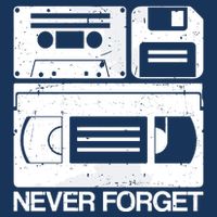 Retro Never Forget Cassette Floppy Disk Vhs Tape Infant Baby Jersey Bodysuit