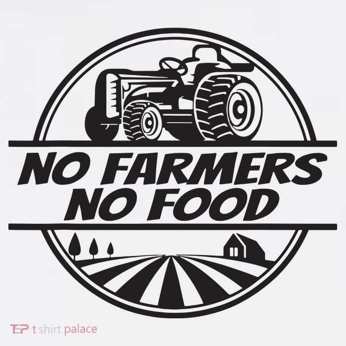 Retro No Farmers No Food Support Local Foods Farmer Sweatshirt