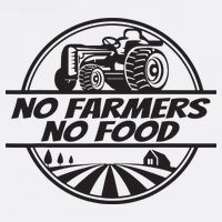 Retro No Farmers No Food Support Local Foods Farmer Magnet